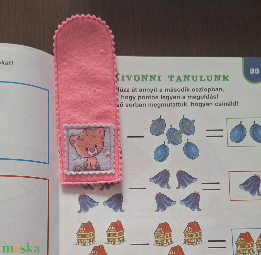 Filc könyvjelző állatos mintával - könyv & zene - könyvjelző - Meska.hu