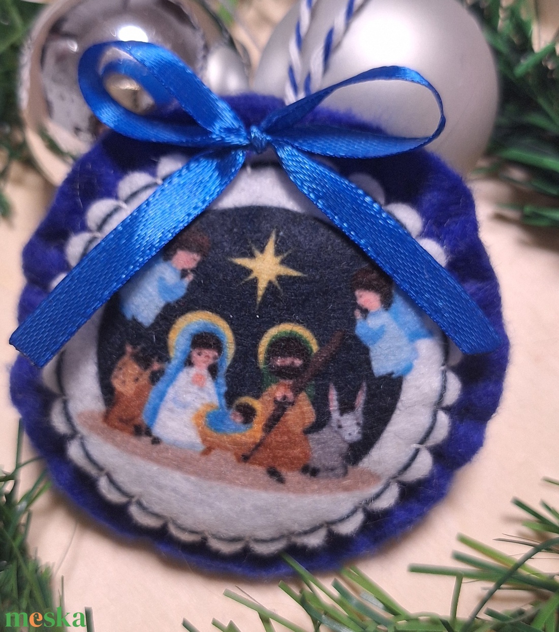 Betlehemes mintás filc karácsonyfa díszek - karácsony - karácsonyi lakásdekoráció - karácsonyfadíszek - Meska.hu Betlehemes mintás filc karácsonyfa díszek - karácsony - karácsonyi lakásdekoráció - karácsonyfadíszek - Meska.hu