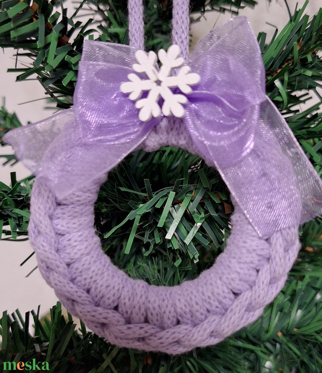 Horgolt karácsonyi  díszek  - karácsony - karácsonyi lakásdekoráció - karácsonyfadíszek - Meska.hu