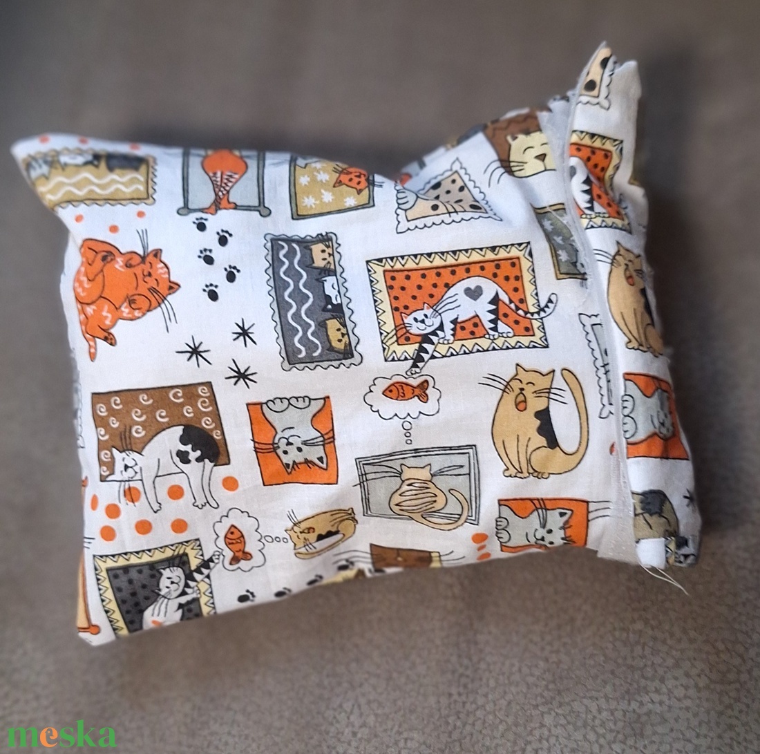 Cicás, macskás- tépőzáras uzsonnás tasak, zsák - táska & tok - uzsonna- & ebéd tartó - szendvics csomagoló - Meska.hu