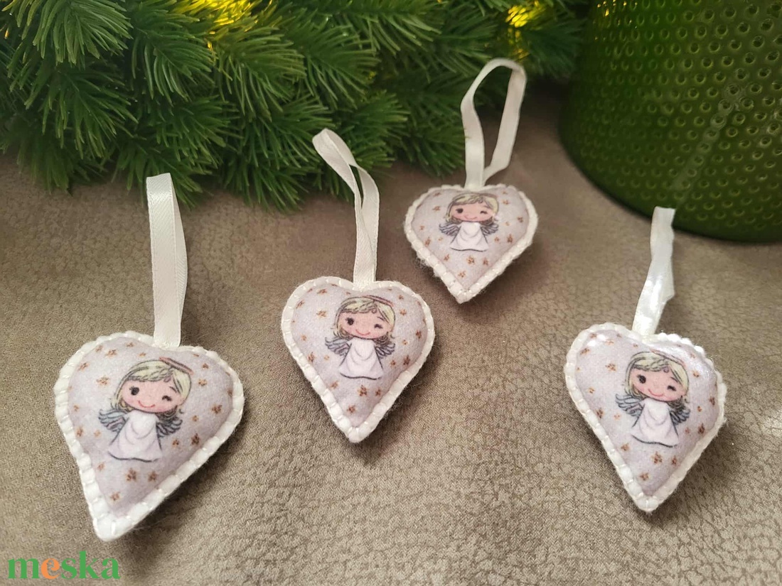 Filc karácsonyfa díszek - karácsony - karácsonyi lakásdekoráció - karácsonyfadíszek - Meska.hu