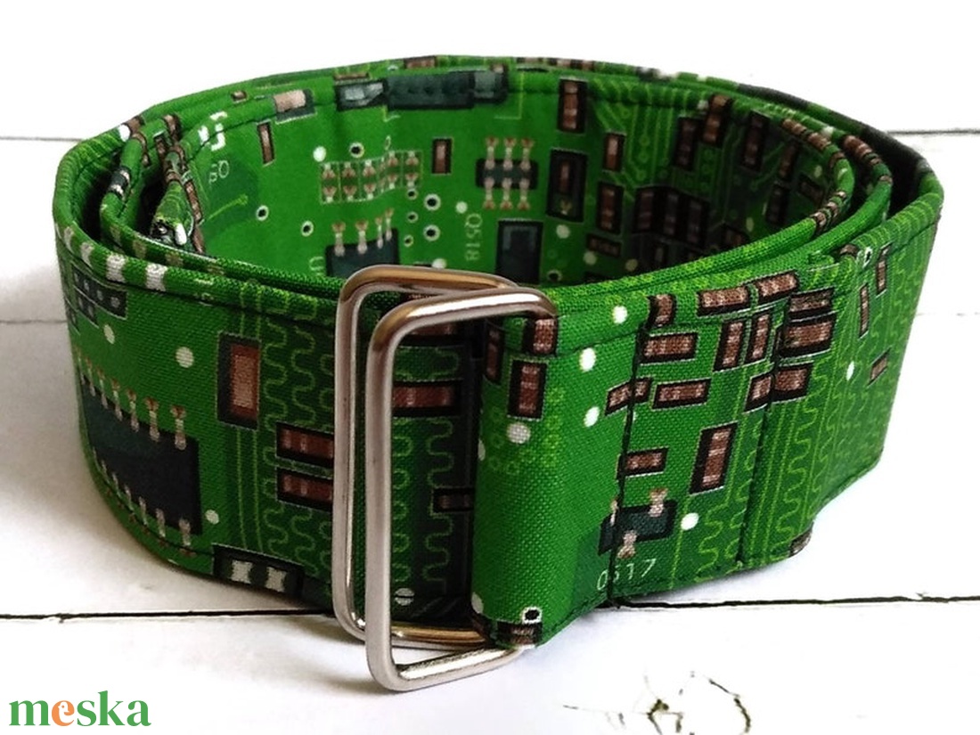 Geek számítógépes alaplap mintás öv - ruha & divat - öv & övcsat - öv - Meska.hu