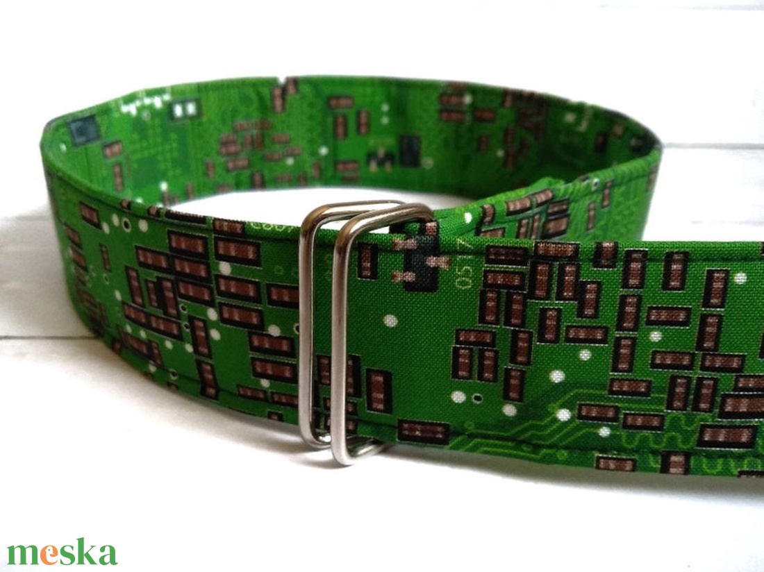 Geek számítógépes alaplap mintás öv - ruha & divat - öv & övcsat - öv - Meska.hu
