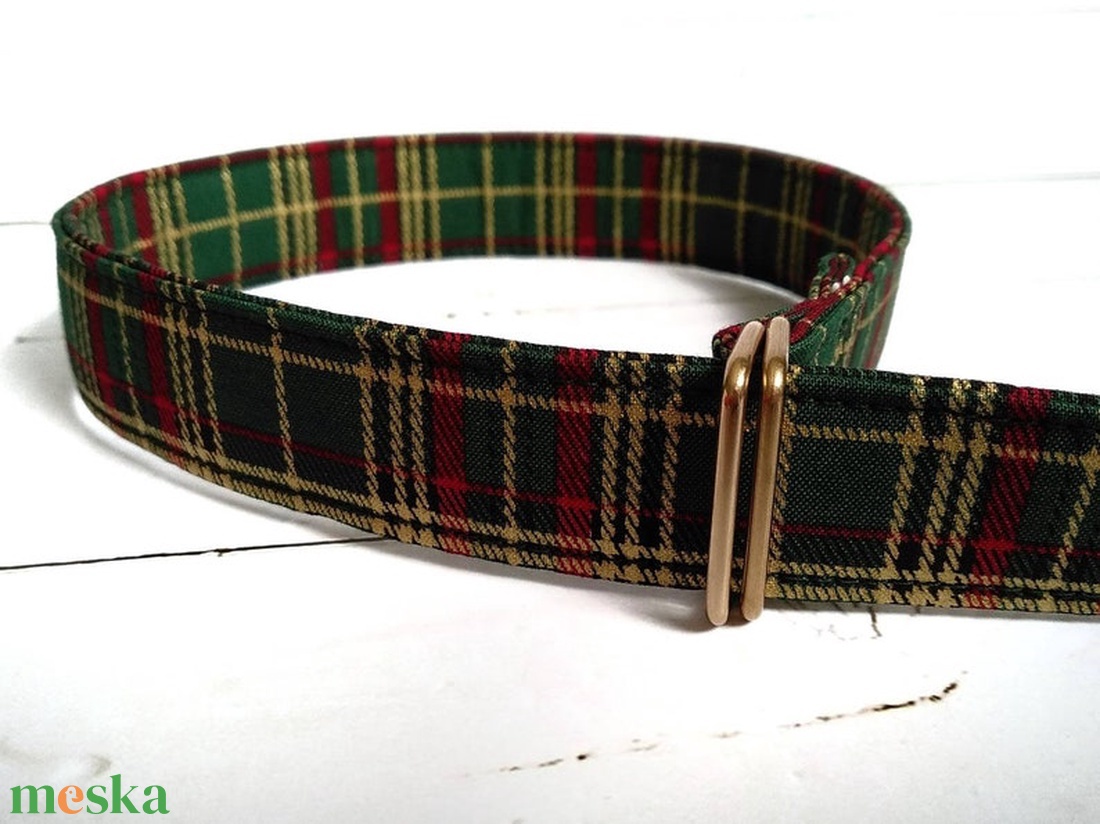 Karácsonyi kockás gyereköv - ruha & divat - öv & övcsat - öv - Meska.hu