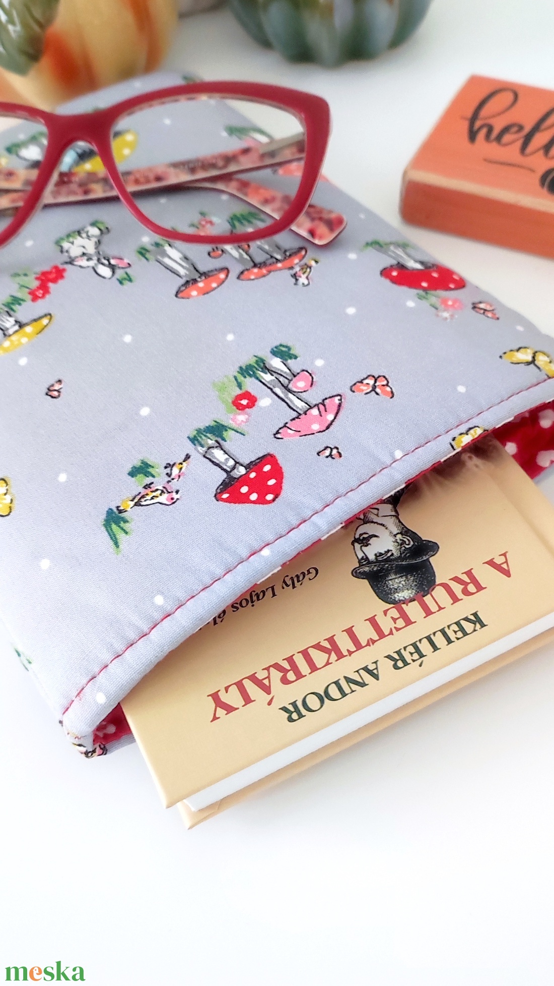 Őszi erdei gombás könyvtok kicsi MINI- nyitott - könyv & zene - könyvtok - Meska.hu Őszi erdei gombás könyvtok kicsi MINI- nyitott - könyv & zene - könyvtok - Meska.hu