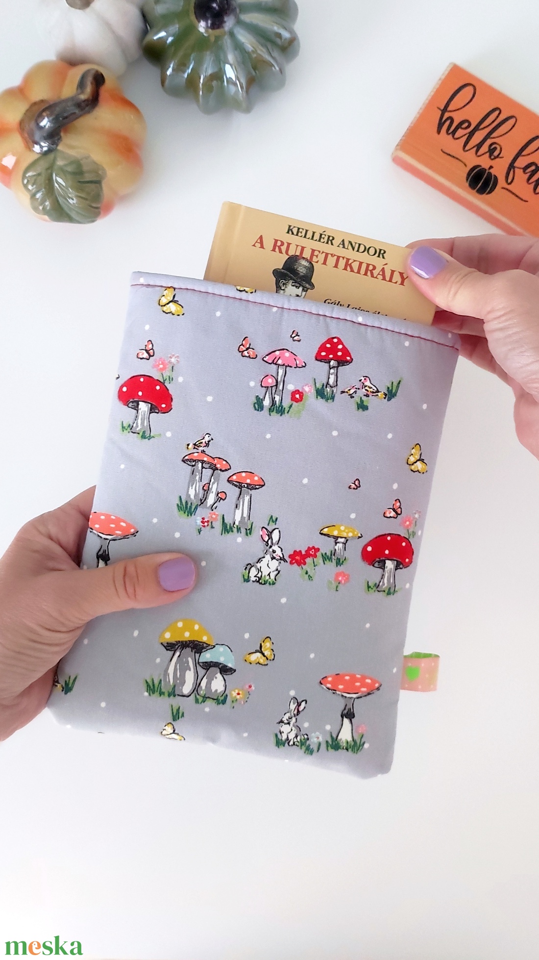 Őszi erdei gombás könyvtok kicsi MINI- nyitott - könyv & zene - könyvtok - Meska.hu Őszi erdei gombás könyvtok kicsi MINI- nyitott - könyv & zene - könyvtok - Meska.hu