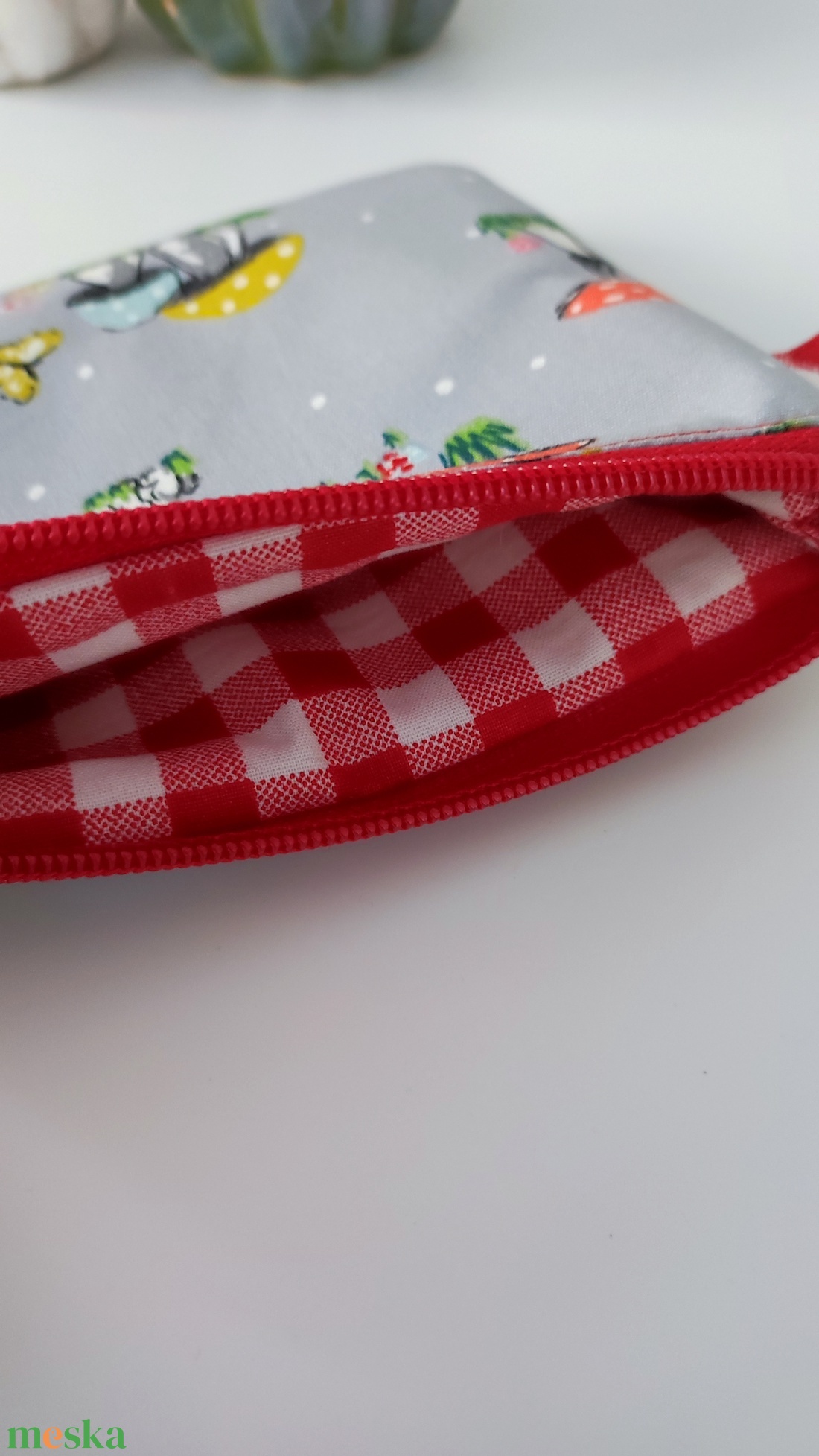 Gombás pamut neszesszer - MINI zerowaste - táska & tok - neszesszer - Meska.hu Gombás pamut neszesszer - MINI zerowaste - táska & tok - neszesszer - Meska.hu