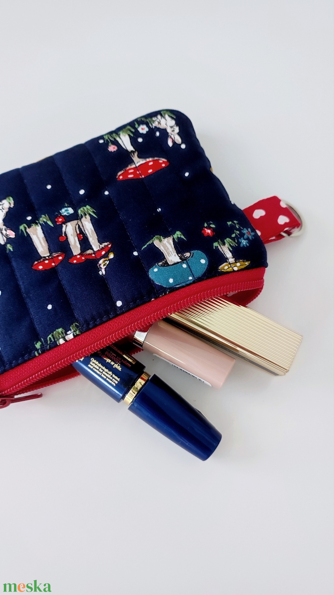 Gomba mintás kisméretű pamut neszesszer - MINI zerowaste - táska & tok - neszesszer - Meska.hu Gomba mintás kisméretű pamut neszesszer - MINI zerowaste - táska & tok - neszesszer - Meska.hu