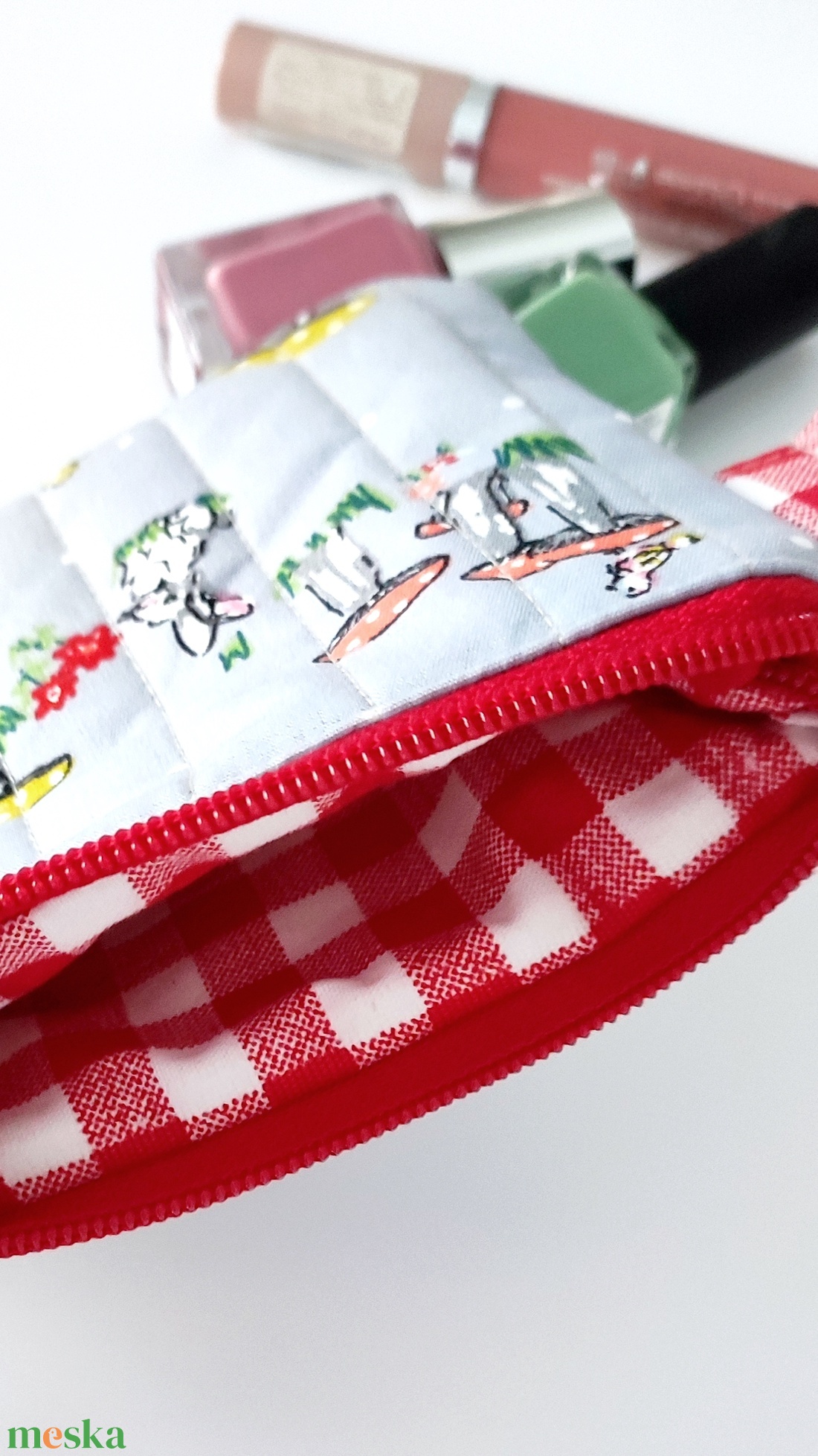 Őszi gombás neszesszer - MINI kozmetikai táska - táska & tok - neszesszer - Meska.hu