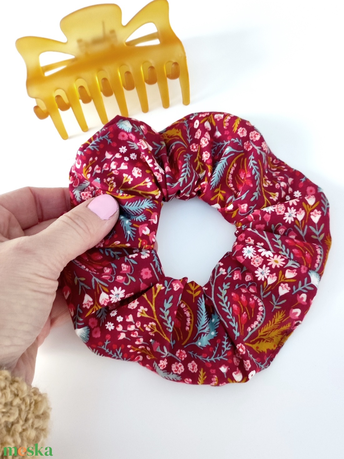 Virág mintás tavaszi női pipere táska � Környezettudatos neszesszer - táska & tok - neszesszer - Meska.hu