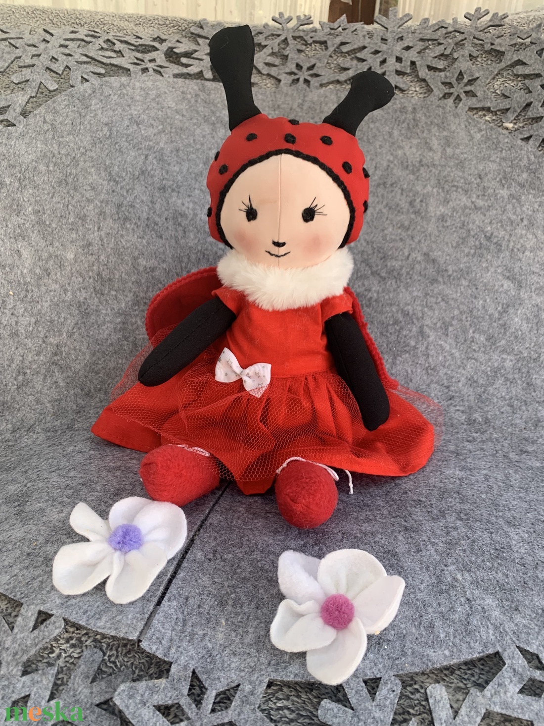 �Pöttöm Pöttyös � a szerencse katicája!� - játék & sport - baba & babaház - öltöztethető baba - Meska.hu