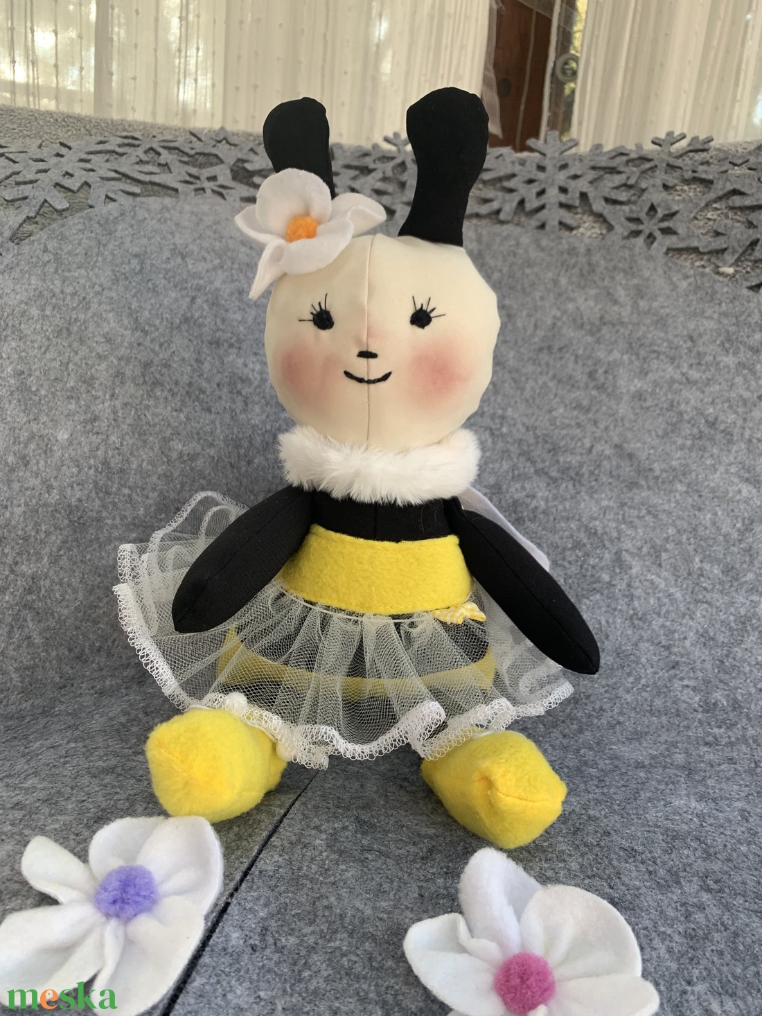 � ZümZüm � kézzel készült méhecske tündér baba � - játék & sport - baba & babaház - öltöztethető baba - Meska.hu