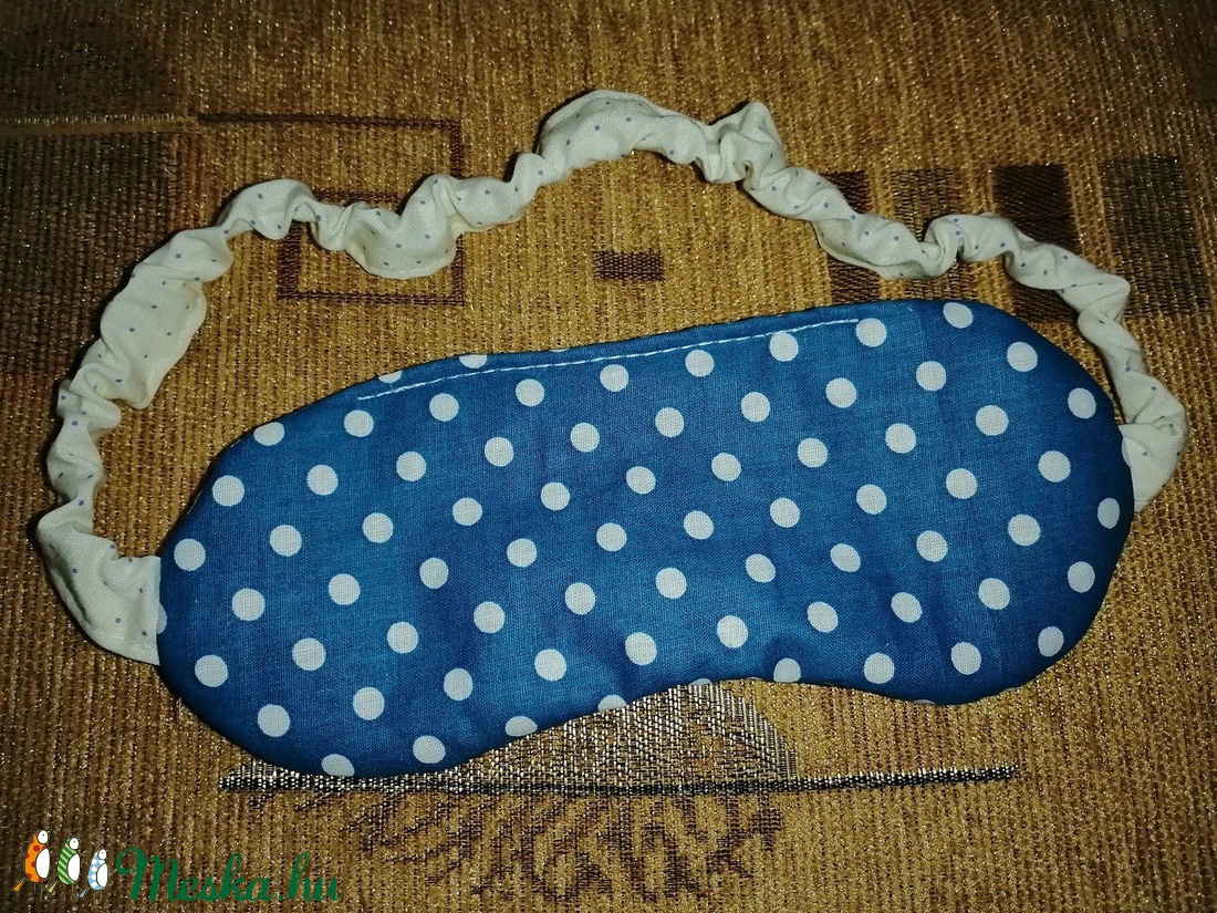 Retro kék pöttyös szemmaszk, alvómaszk - maszk, arcmaszk - férfi & uniszex - Meska.hu Retro kék pöttyös szemmaszk, alvómaszk - maszk, arcmaszk - férfi & uniszex - Meska.hu