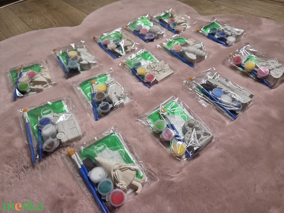Kerámiagipsz festhető hűtőmágnes figurák - diy (csináld magad) - egységcsomag - Meska.hu