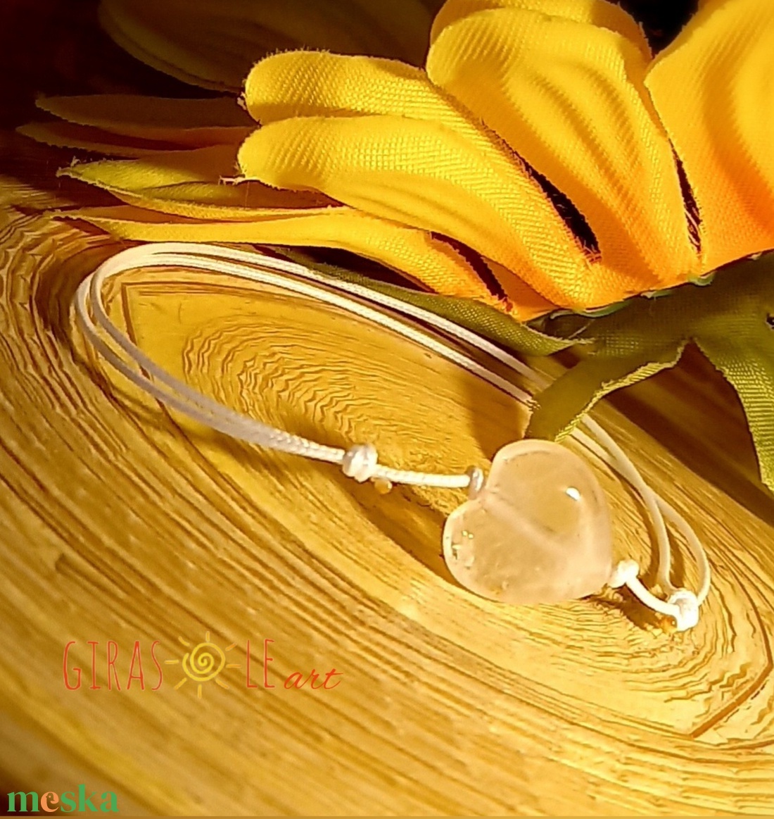 Ti Amo zsinórka - ékszer - karkötő - ásványkarkötő - Meska.hu