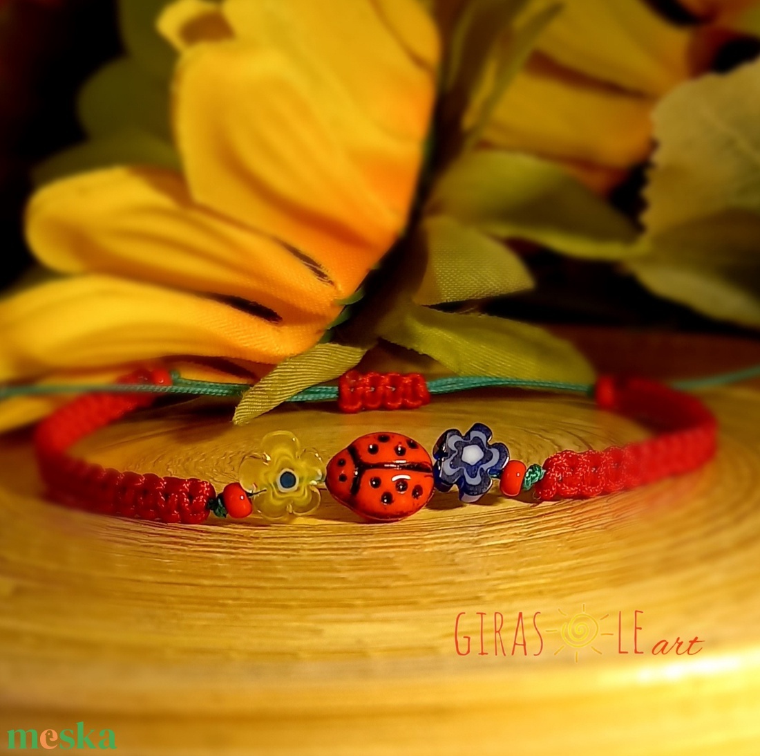 Millefiori karkötő - ékszer - karkötő - fonott karkötő - Meska.hu Millefiori karkötő - ékszer - karkötő - fonott karkötő - Meska.hu