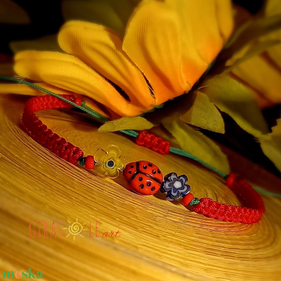 Millefiori karkötő - ékszer - karkötő - fonott karkötő - Meska.hu Millefiori karkötő - ékszer - karkötő - fonott karkötő - Meska.hu