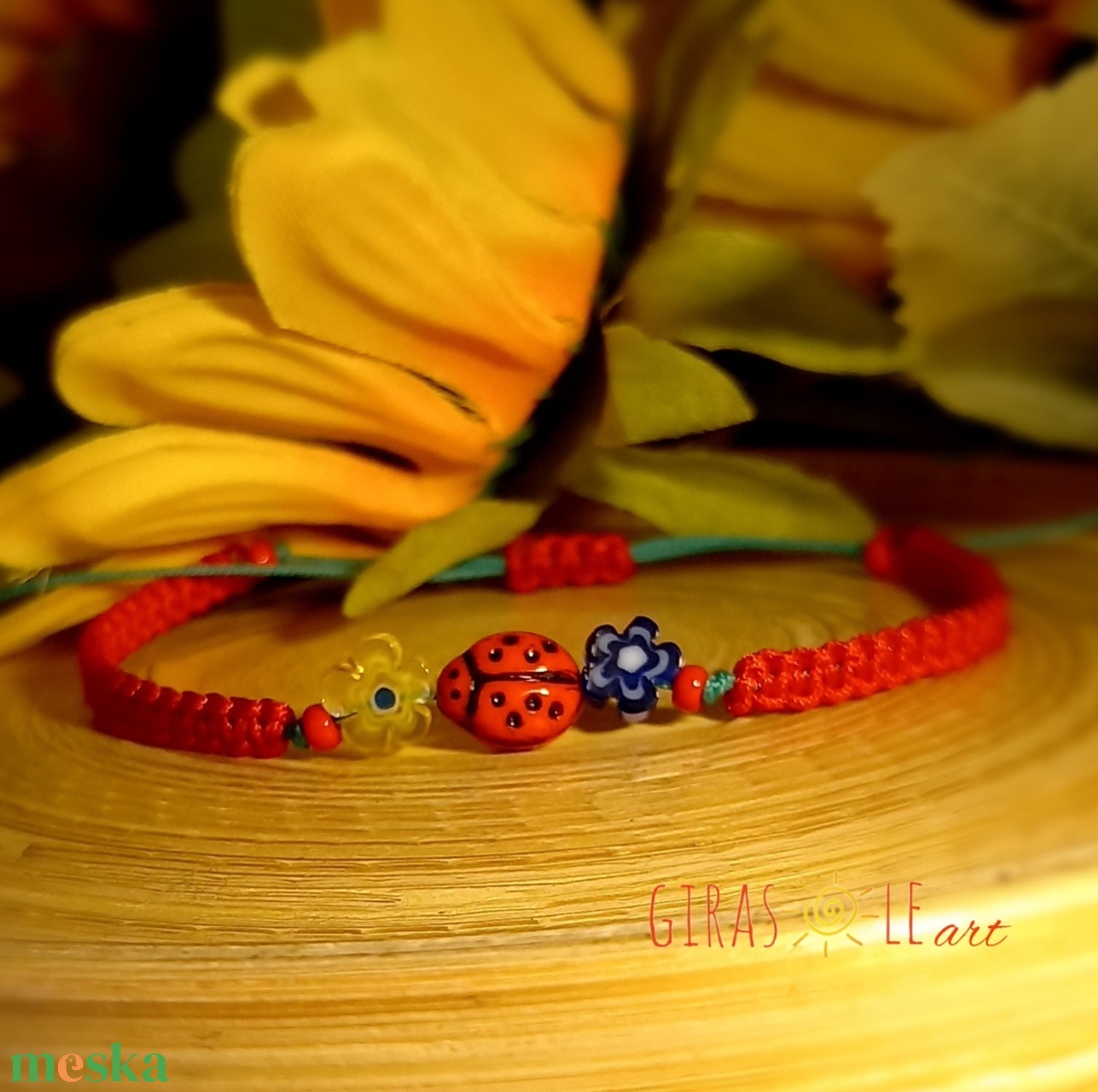 Millefiori karkötő - ékszer - karkötő - fonott karkötő - Meska.hu Millefiori karkötő - ékszer - karkötő - fonott karkötő - Meska.hu