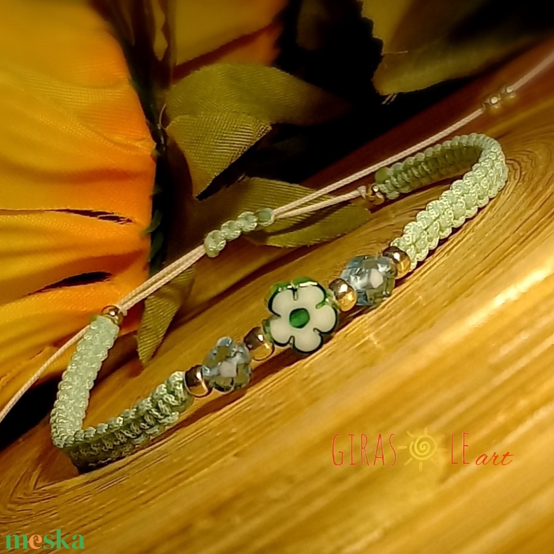 Millefiori karkötő - ékszer - karkötő - fonott karkötő - Meska.hu Millefiori karkötő - ékszer - karkötő - fonott karkötő - Meska.hu