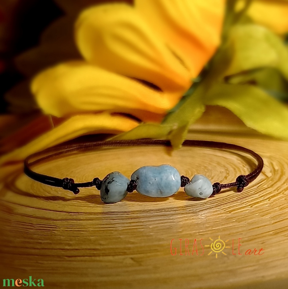 Larimar zsinórka - ékszer - karkötő - ásványkarkötő - Meska.hu Larimar zsinórka - ékszer - karkötő - ásványkarkötő - Meska.hu