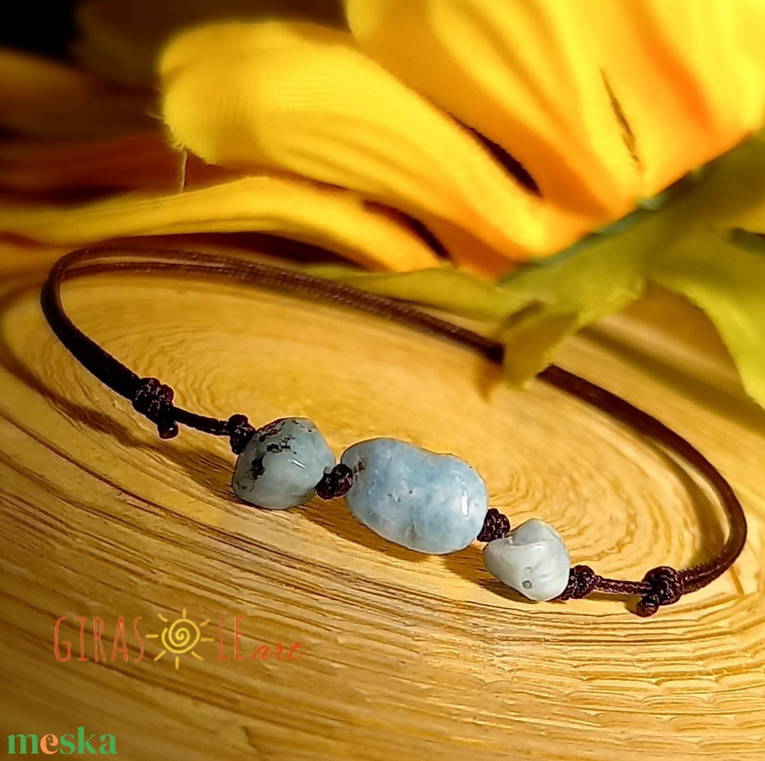 Larimar zsinórka - ékszer - karkötő - ásványkarkötő - Meska.hu Larimar zsinórka - ékszer - karkötő - ásványkarkötő - Meska.hu