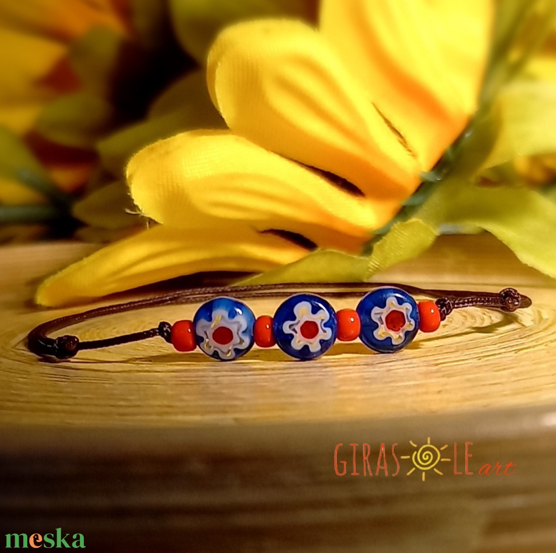 Millefiori zsinórka - ékszer - karkötő - gyöngyös karkötő - Meska.hu Millefiori zsinórka - ékszer - karkötő - gyöngyös karkötő - Meska.hu