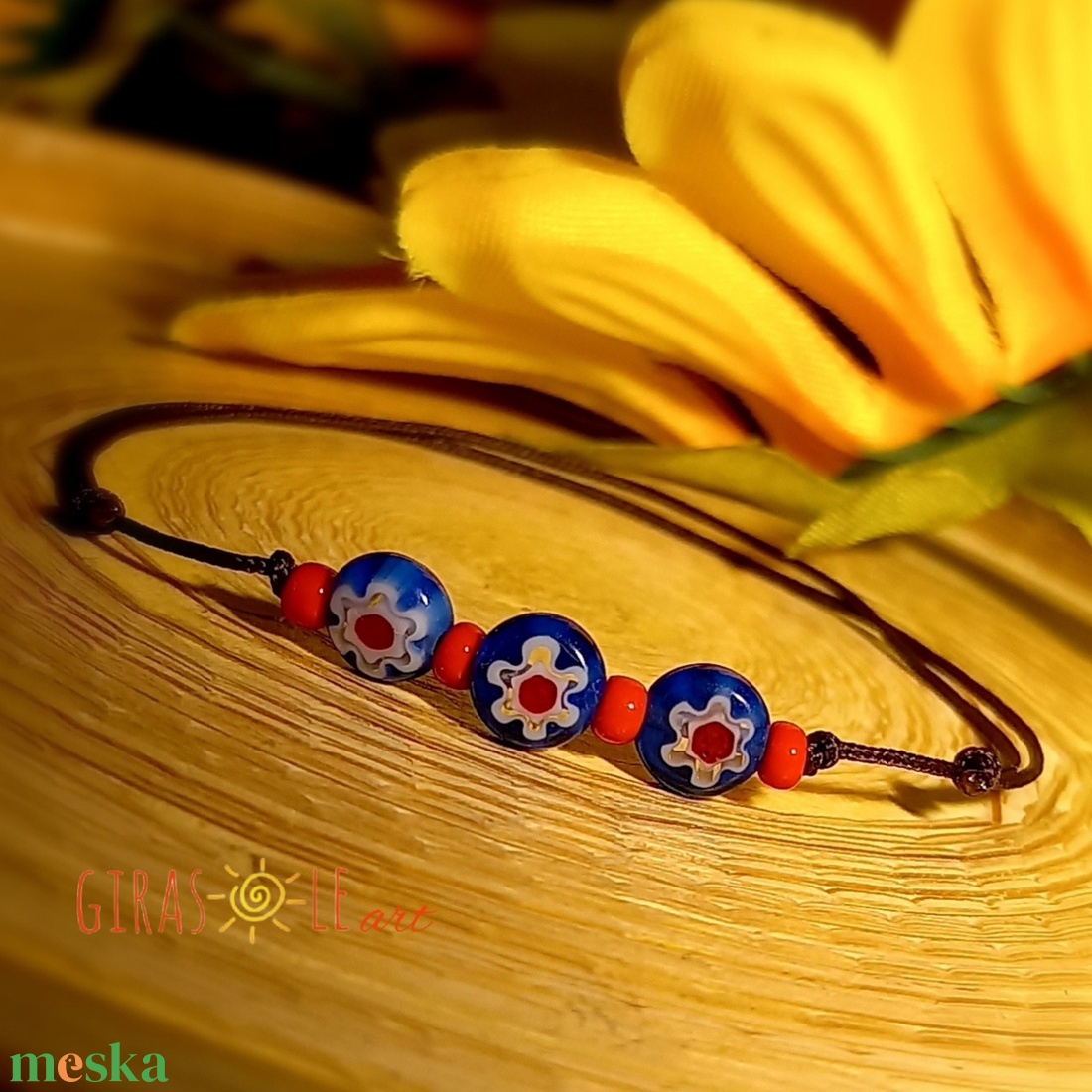 Millefiori zsinórka - ékszer - karkötő - gyöngyös karkötő - Meska.hu Millefiori zsinórka - ékszer - karkötő - gyöngyös karkötő - Meska.hu