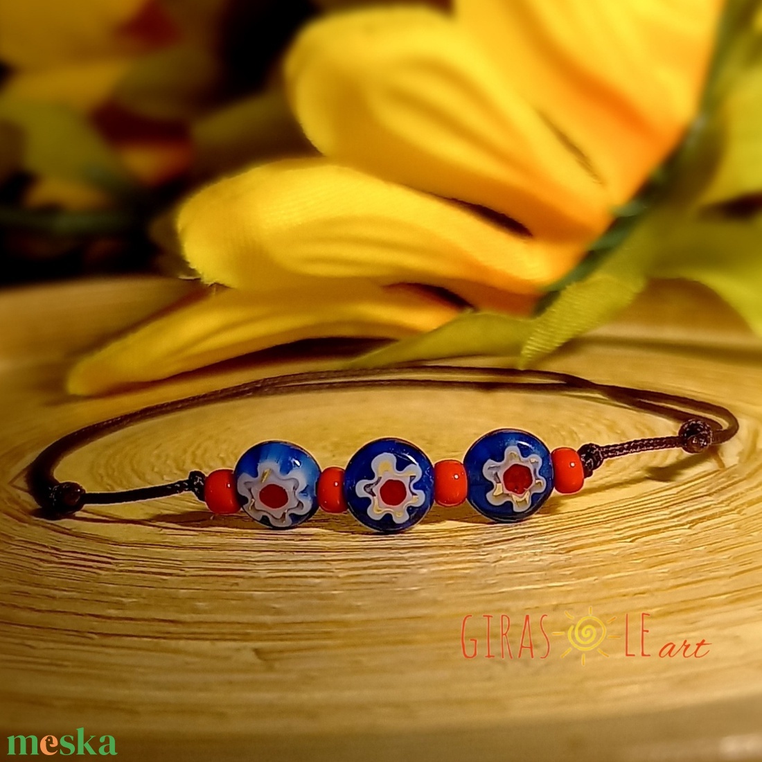 Millefiori zsinórka - ékszer - karkötő - gyöngyös karkötő - Meska.hu Millefiori zsinórka - ékszer - karkötő - gyöngyös karkötő - Meska.hu