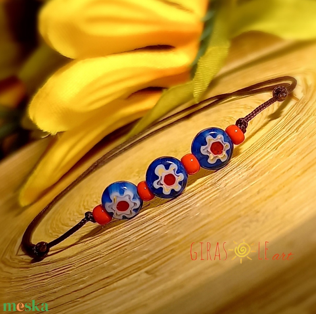 Millefiori zsinórka - ékszer - karkötő - gyöngyös karkötő - Meska.hu Millefiori zsinórka - ékszer - karkötő - gyöngyös karkötő - Meska.hu