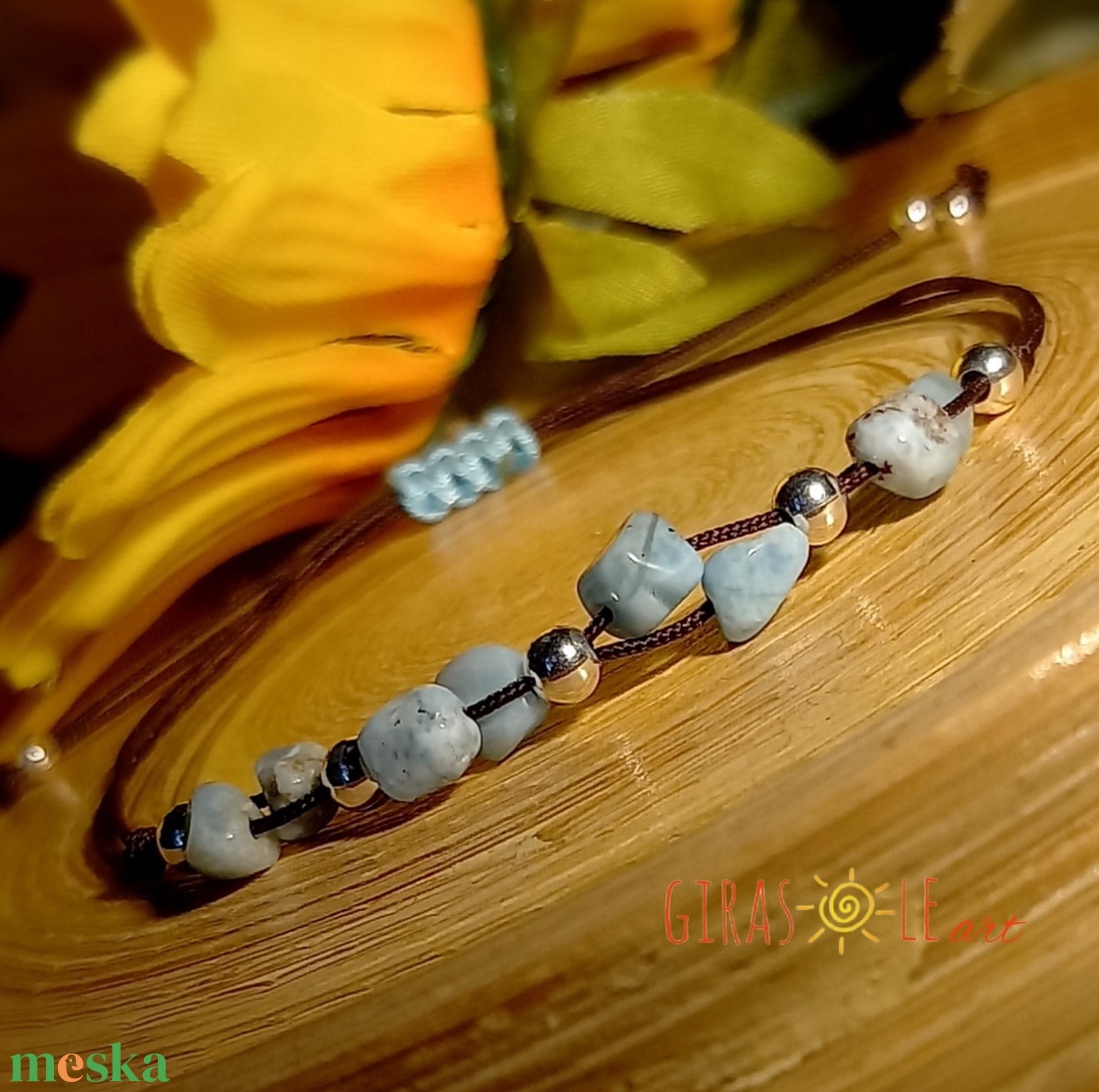 Larimar karkötő valódi ezüsttel - ékszer - karkötő - ásványkarkötő - Meska.hu Larimar karkötő valódi ezüsttel - ékszer - karkötő - ásványkarkötő - Meska.hu