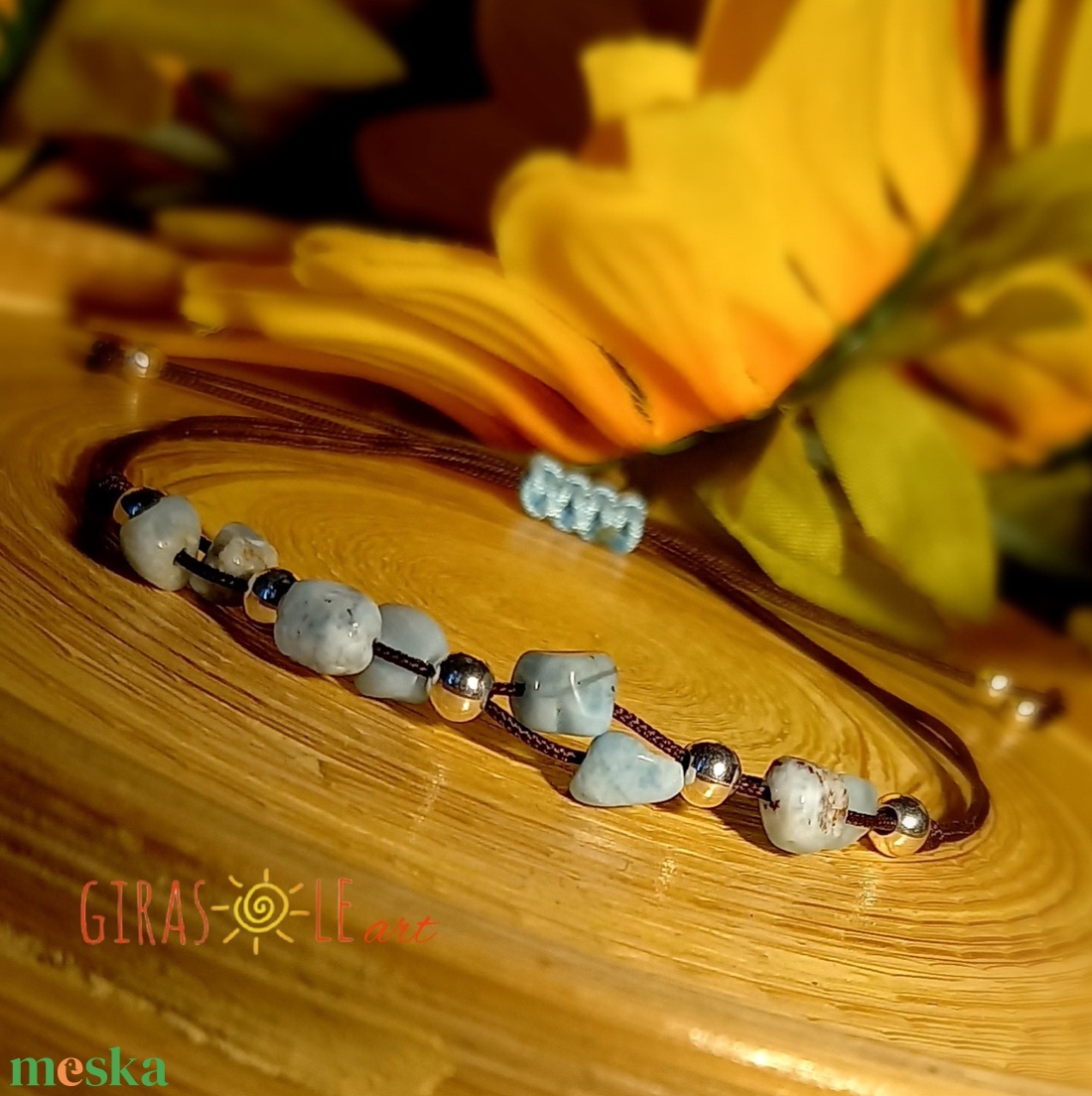 Larimar karkötő valódi ezüsttel - ékszer - karkötő - ásványkarkötő - Meska.hu Larimar karkötő valódi ezüsttel - ékszer - karkötő - ásványkarkötő - Meska.hu