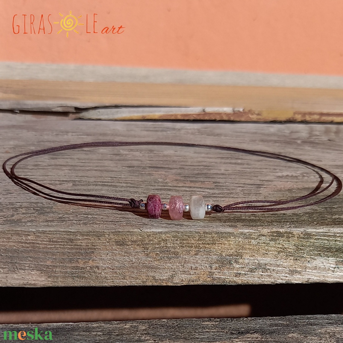 Turmalin nyaklánc  - ékszer - nyaklánc - gyöngyös nyaklánc - Meska.hu