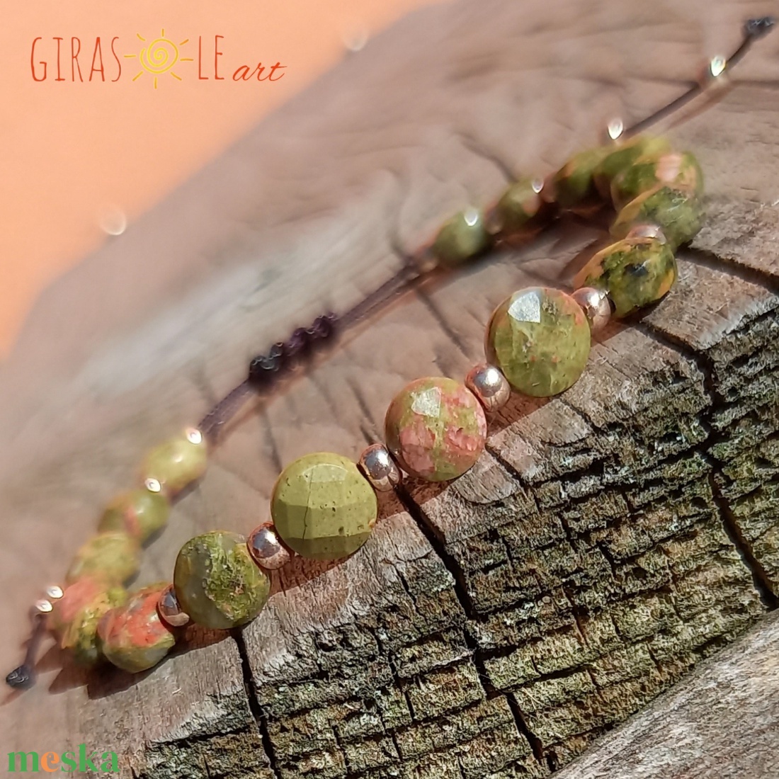 Unakit karkötő  - ékszer - karkötő - ásványkarkötő - Meska.hu