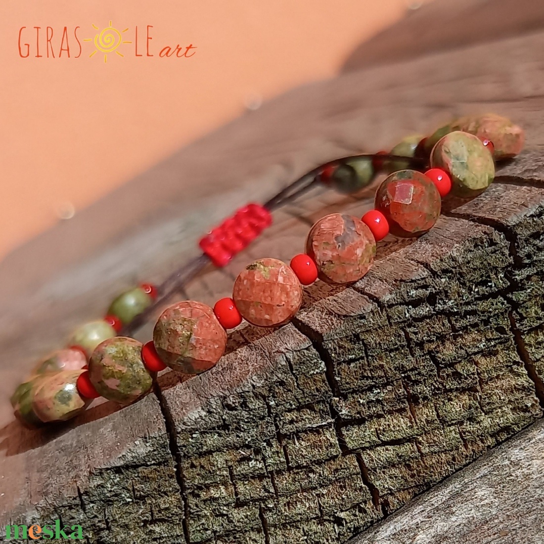 Unakit karkötő  - ékszer - karkötő - ásványkarkötő - Meska.hu