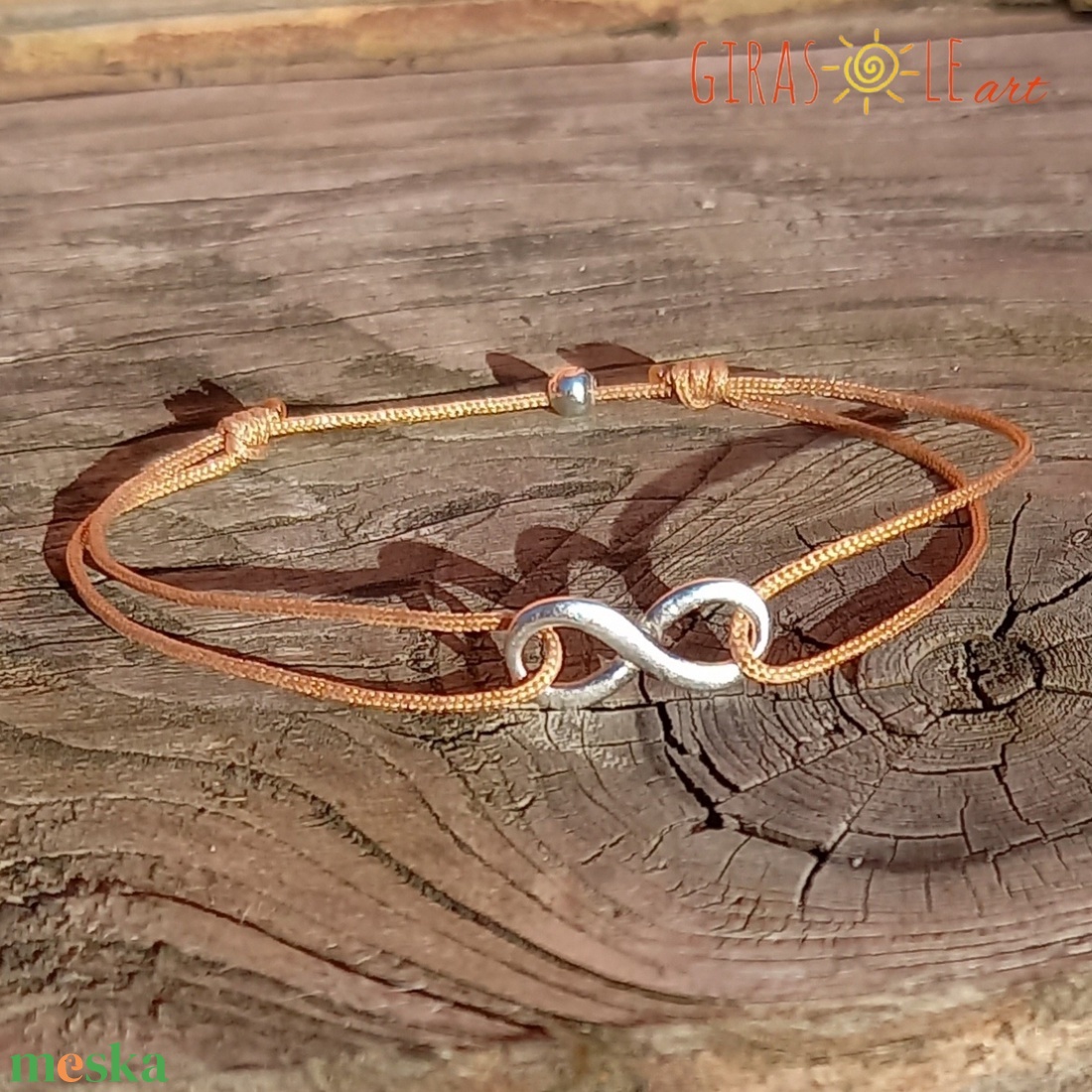 Aranyfonál zsinórka karkötő - ékszer - karkötő - charm karkötő - Meska.hu