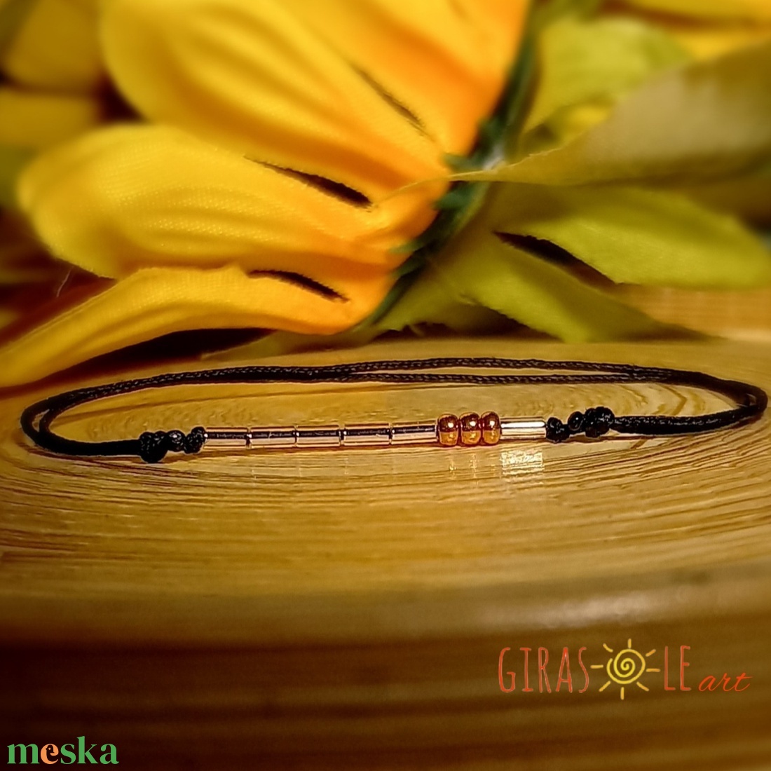 Most-morze zsinórka karkötő  - ékszer - karkötő - gyöngyös karkötő - Meska.hu