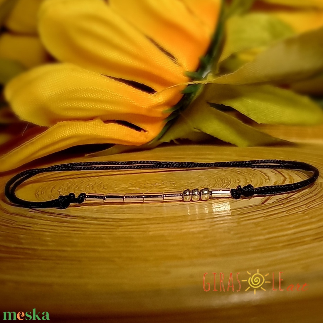 Most-morze zsinórka karkötő  - ékszer - karkötő - gyöngyös karkötő - Meska.hu