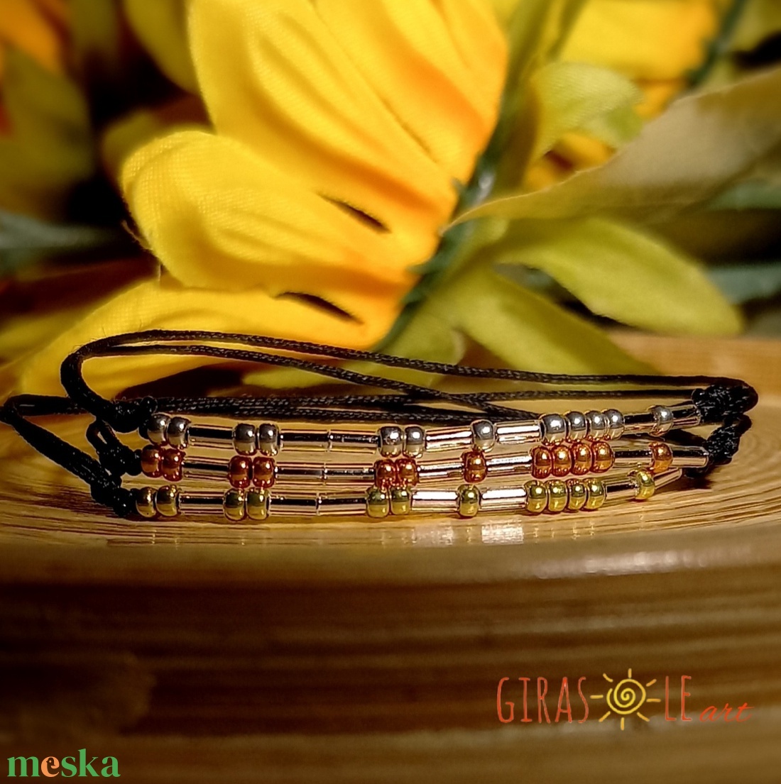 Elmúlik-morze zsinórka karkötő  - ékszer - karkötő - gyöngyös karkötő - Meska.hu