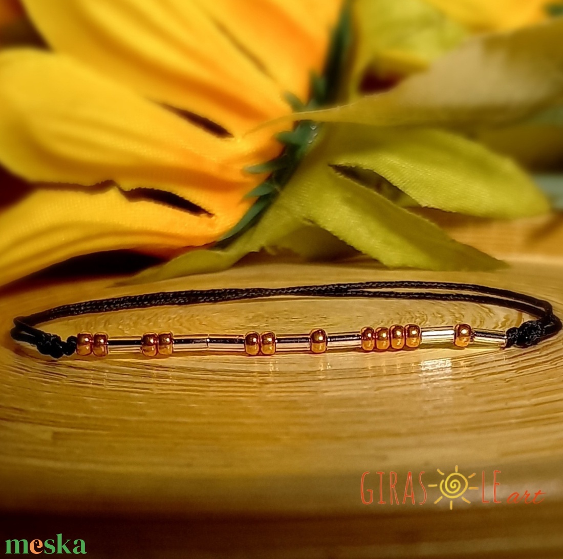 Elmúlik-morze zsinórka karkötő  - ékszer - karkötő - gyöngyös karkötő - Meska.hu