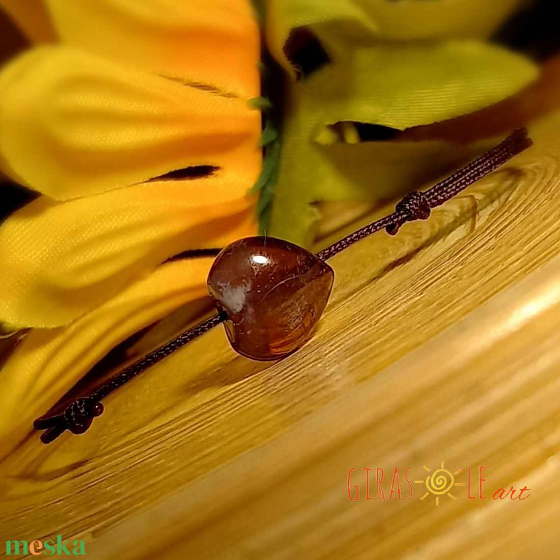 Ti Amo ametiszt zsinórka karkötő  - ékszer - karkötő - ásványkarkötő - Meska.hu