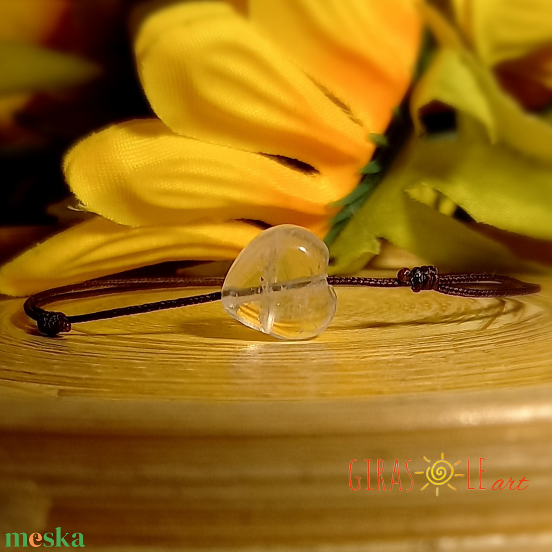 Ti Amo rózsakvarc zsinórka karkötő  - ékszer - karkötő - ásványkarkötő - Meska.hu