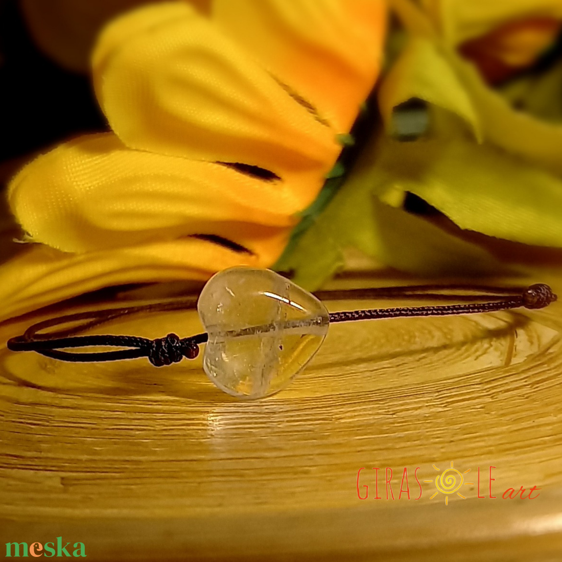 Ti Amo rózsakvarc zsinórka karkötő  - ékszer - karkötő - ásványkarkötő - Meska.hu