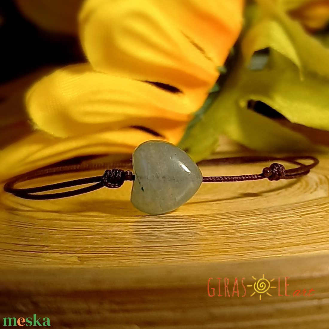 Ti Amo aventurin zsinórka karkötő  - ékszer - karkötő - ásványkarkötő - Meska.hu