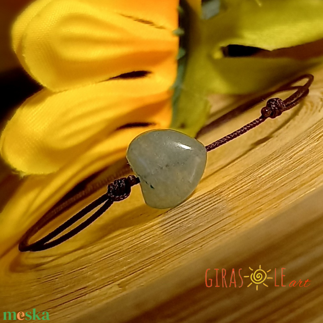 Ti Amo aventurin zsinórka karkötő  - ékszer - karkötő - ásványkarkötő - Meska.hu