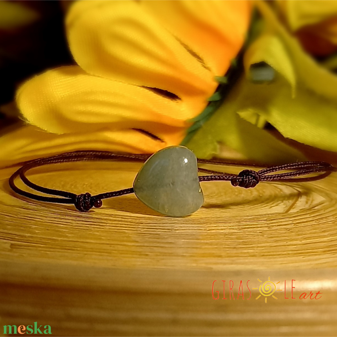 Ti Amo aventurin zsinórka karkötő  - ékszer - karkötő - ásványkarkötő - Meska.hu