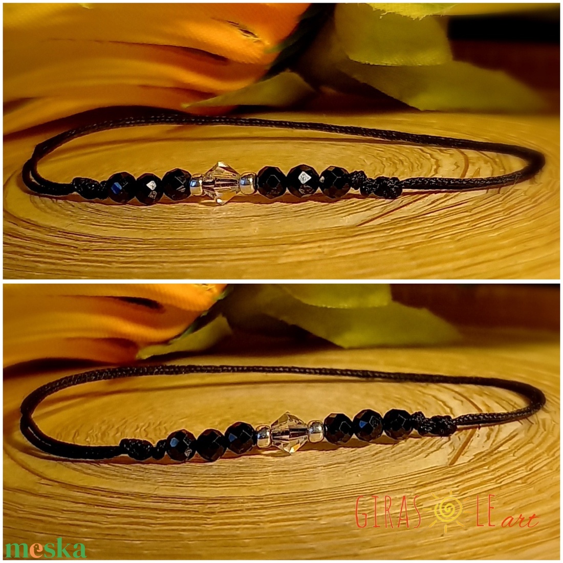 Spinell zsinórka karkötő gyöngyökkel - ékszer - karkötő - ásványkarkötő - Meska.hu