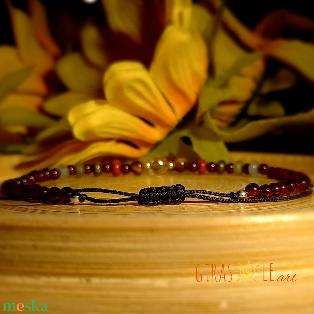 Ásványkarkötő sterlingezüsttel - ékszer - karkötő - ásványkarkötő - Meska.hu