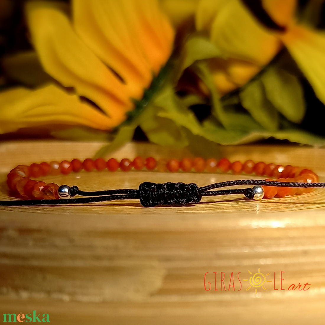 Szárdónix karkötő  - ékszer - karkötő - ásványkarkötő - Meska.hu