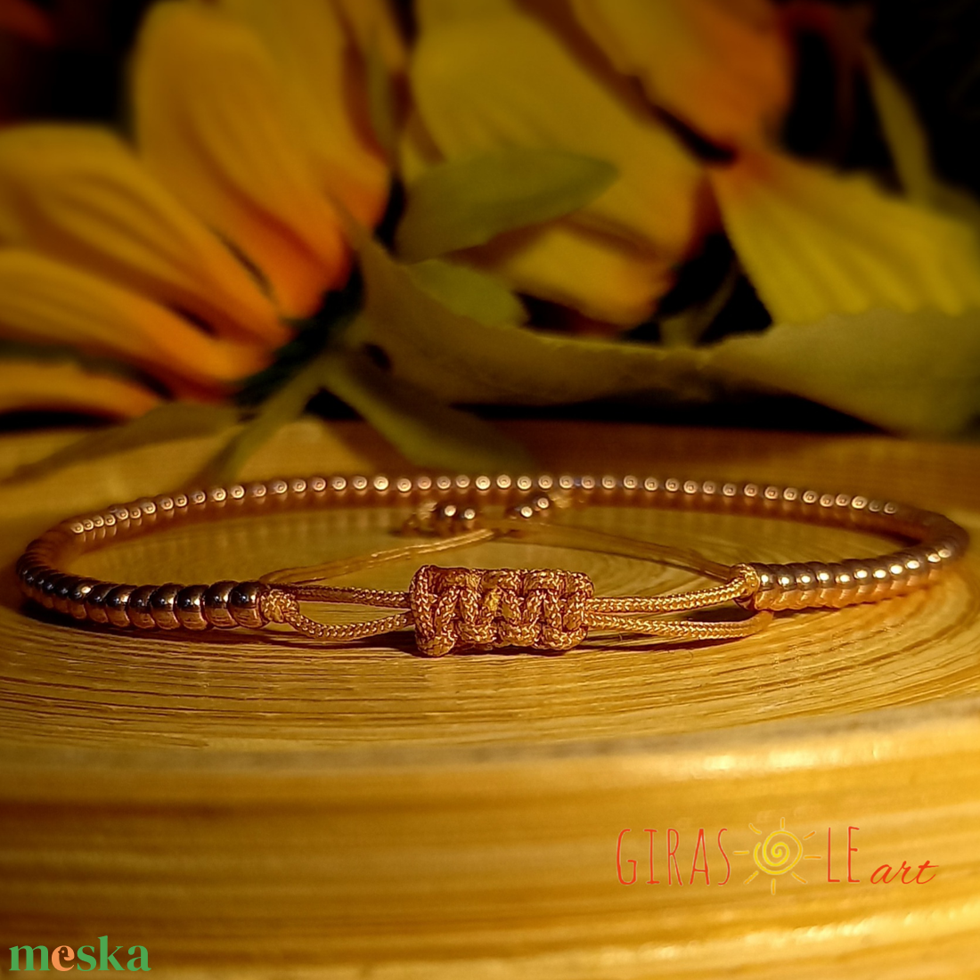 Pezsgő - gyöngyös bokalánc  - ékszer - lábdísz és testékszer - bokalánc - Meska.hu