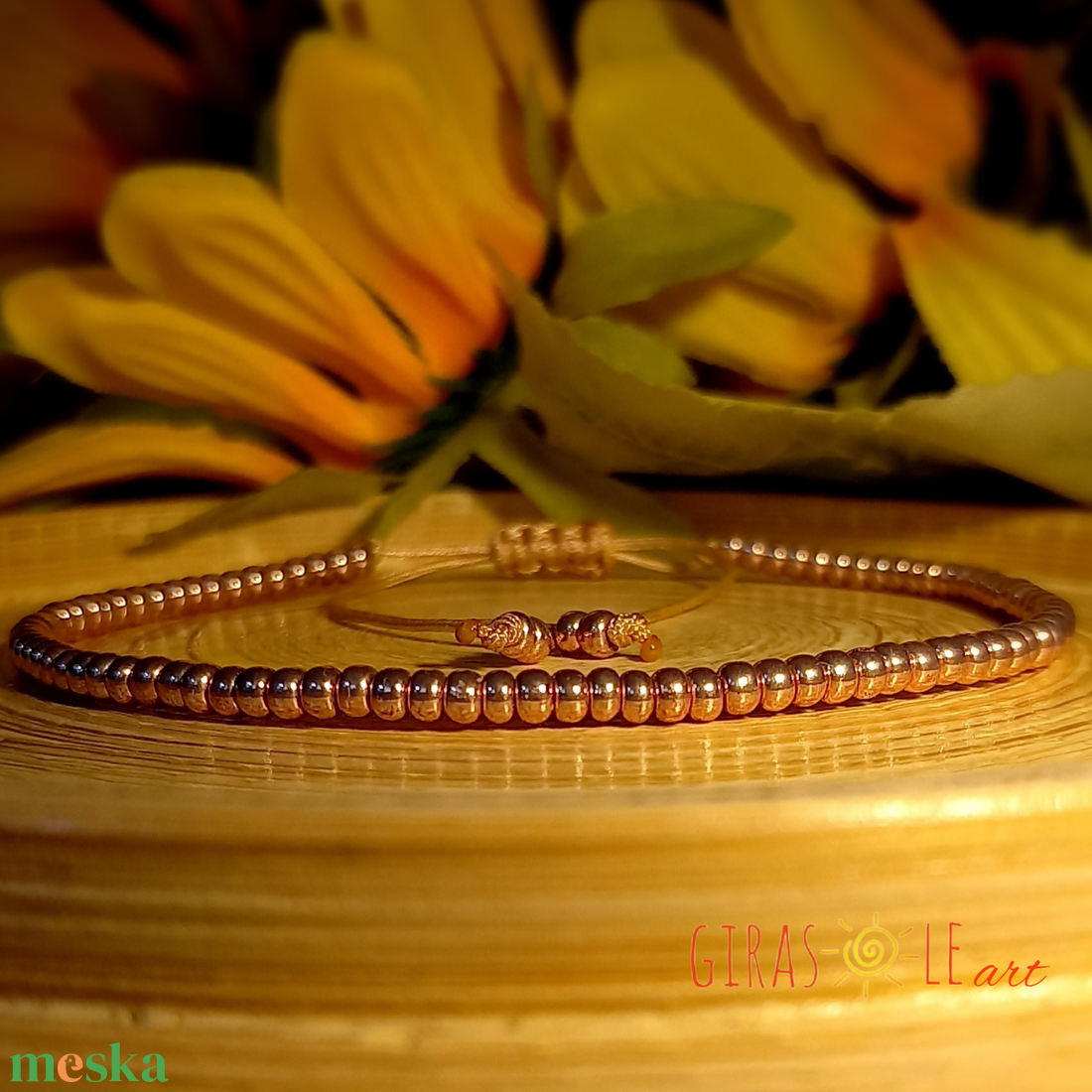 Pezsgő - gyöngyös bokalánc  - ékszer - lábdísz és testékszer - bokalánc - Meska.hu